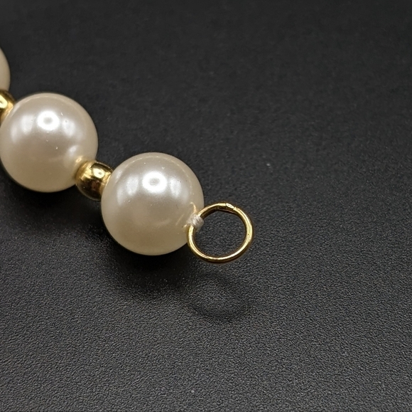 Faux Pearl And Goldtoned Beaded Bracelet - Picture 7 of 7